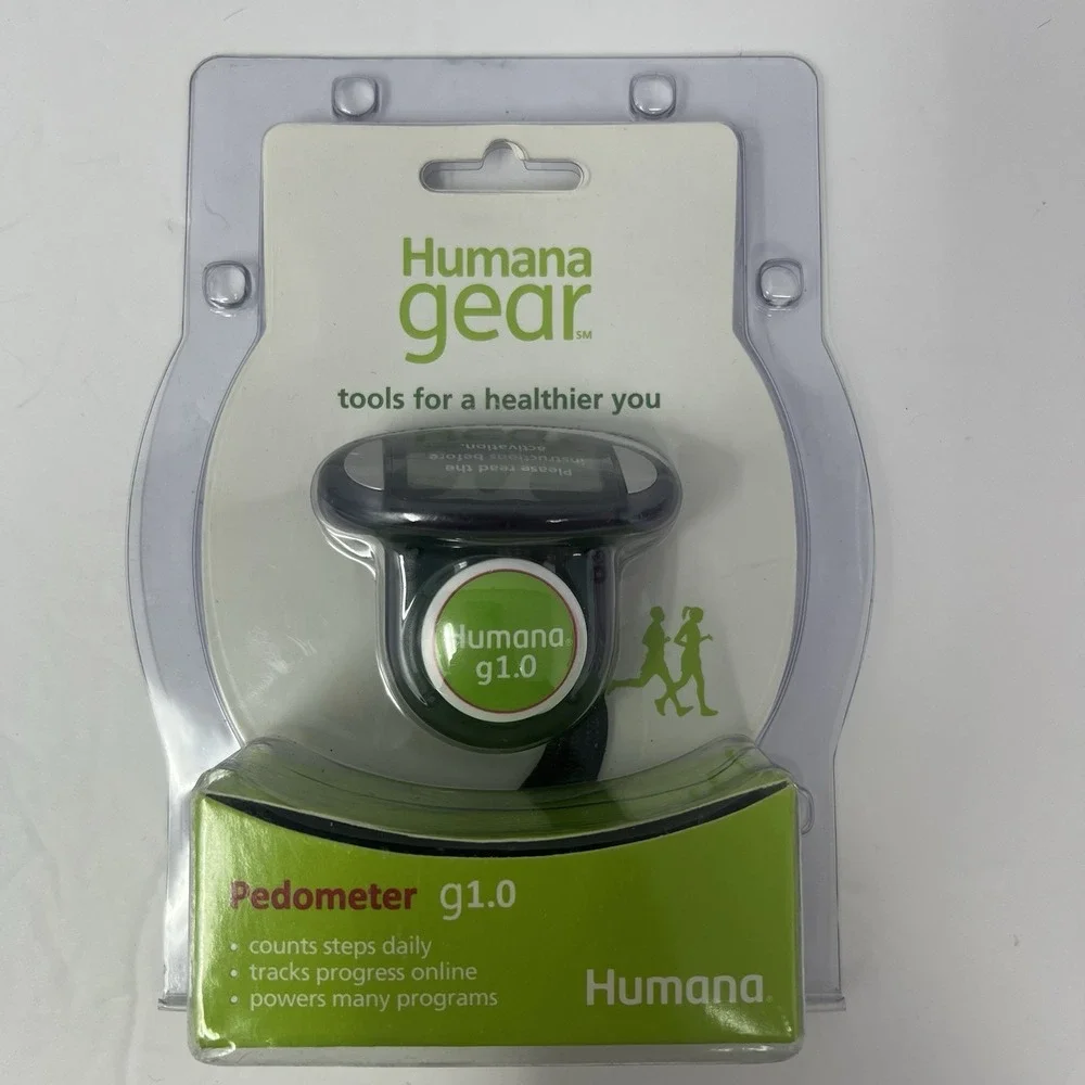 Humana‎ Gear g1.0 Pedometer Counts Steps Daily Tracks Progress Walk Run Jog